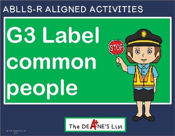 ABLLS-R ALIGNED ACTIVITIES G6 Label Clothing Items