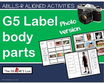 Preview of ABLLS-R ALIGNED ACTIVITIES G5 Label Body Parts - Photo Version