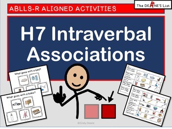 Preview of ABLLS-R ALIGNED H7 Intraverbal Associations with Symbolstix