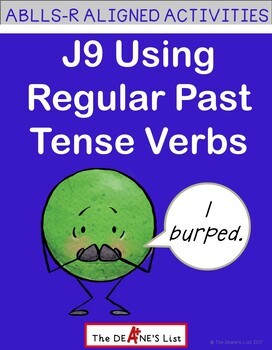 Preview of ABLLS-R ALIGNED ACTIVITIES J9 Using Regular Past Tense Verbs - Practice Cards