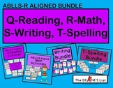 ABLLS-R ALIGNED BUNDLE: Q-Reading, R-Math, S-Writing, T-Spelling