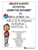 ABLLS-R Aligned Fine Motor Skills Workbook - Capital D