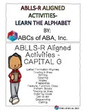 ABLLS-R Aligned Fine Motor Skills Workbook - Capital G
