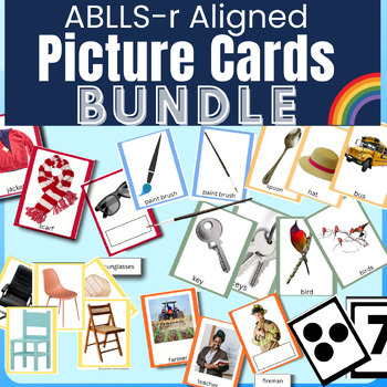 Preview of ABLLS-R Aligned Picture Cards for Speech ABA or Special Education Growing Bundle