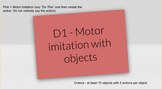 ABLLS-R Assessment D1- Motor imitation with objects Task Cards 