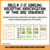 ABLLS-R C-12 Labeling: Receptive Identification of Time an