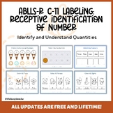 ABLLS-R C11 Labeling: Receptive Identification of Number