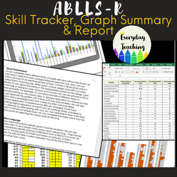 Preview of ABLLS-R: Data Input, Graph Summary and Sample Report (autism)