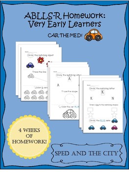 Preview of ABLLS-R Homework for Very Early Learners