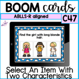 ABLLS-r aligned: Select By Two Characteristics (C47) -Boom Cards