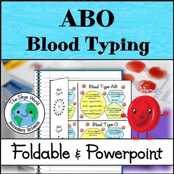 Preview of ABO Blood Typing Foldable Activity with Powerpoint Presentation