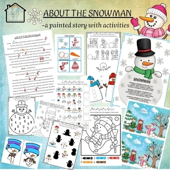 Activities for kids: ABOUT THE SNOWMAN - a story with activities and games