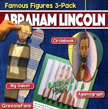 Preview of ABRAHAM LINCOLN ACTIVITIES: 3 Hands-On Biography Projects / Bulletin Board