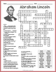 ABRAHAM LINCOLN Crossword Puzzle Worksheet Activity by Puzzles to Print