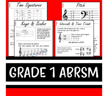 Preview of ABRSM Theory Grade 1 Study Guide!