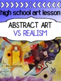ABSTRACT ART lesson for high school visual arts