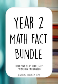 Preview of ACARA ***Bundle*** An Entire year of Year 2, Daily Computation Math Booklets.