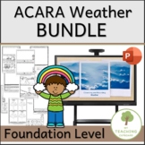 ACARA Foundation Stage Science WEATHER Lessons and Journal BUNDLE