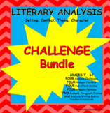 ACCEPT THE CHALLENGE- Literary Analysis Bundle