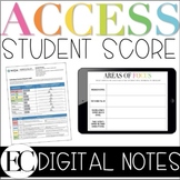 ACCESS Individual Student Score Report: Digital Notes | ES