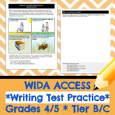 ACCESS Writing Test Practice- Grades 4/5, Tier B/C (Digita