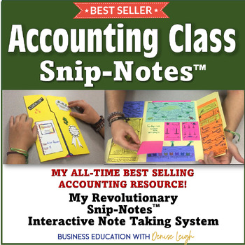 Preview of Accounting Class - My Snip-Note™ Interactive Note Taking Graphic Organizers