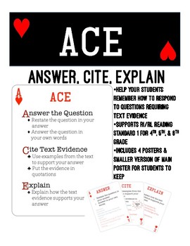 Preview of ACE- Answer, Cite, Explain for Inference Questions