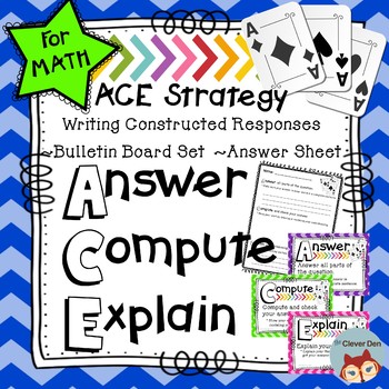 Preview of ACE Math Strategy - Writing Constructed Responses