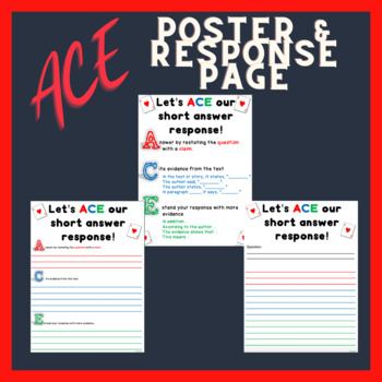 Preview of ACE Poster and Student Response Sheet