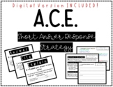 ACE Short Answer Response Strategy (modeled using The Elevator)
