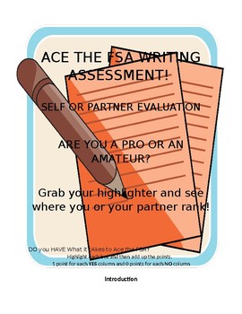 Preview of ACE THE FSA WRITING ASSESSMENT!