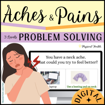 Preview of ACHES & PAIN Problem Solving | What to Do If Hurt | First Aid GOOGLE SLIDES