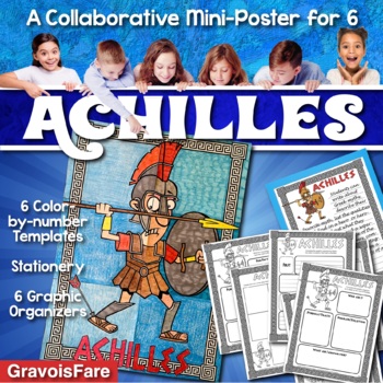 Preview of ACHILLES — Greek Mythology Mini-Poster Project and Graphic Organizers Activity
