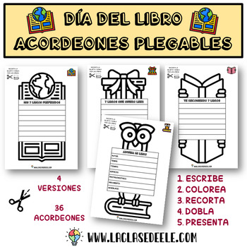 Preview of ACORDEONES PLEGABLES DÍA INTERNACIONAL DEL LIBRO