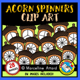 ACORN SPINNERS CLIPART FOR SQUIRREL ACTIVITIES FALL AUTUMN