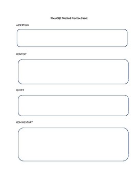 Preview of ACQC Method Graphic Organizer