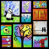 Panda Art Supply Box and Painting Lesson – Let's Create Art Online