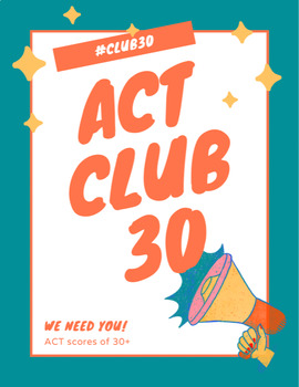 Preview of ACT Club 30 Support Poster