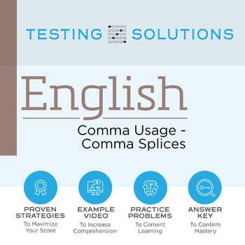 Preview of ACT English - Comma Usage - Comma Splices