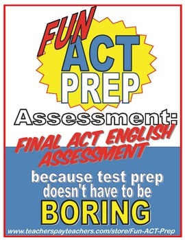 Preview of Fun ACT English Prep: Final Assessment of Combined English Skills