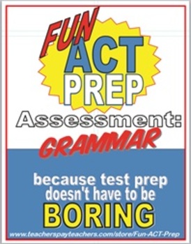 Preview of Fun ACT English Prep: Grammar Assessment of 5 Key ACT Grammar Concepts