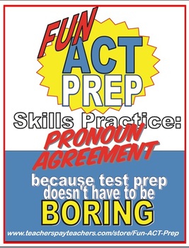 Preview of Fun ACT English Prep: Pronoun-Antecedent Agreement Skill-by-Skill Practice