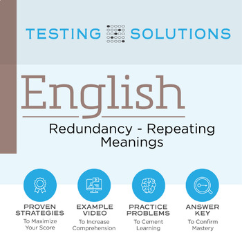 Preview of ACT English - Redundancy - Repeating Meanings
