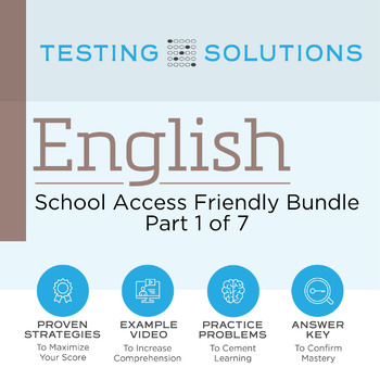 Preview of ACT English - School Access Friendly Set #1