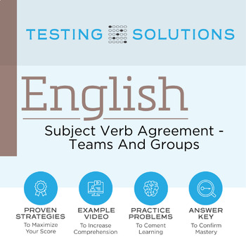 Preview of ACT English - Subject Verb Agreement - Teams & Groups