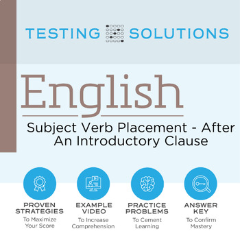 Preview of ACT English - Subject Verb Placement - Introductions