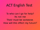 ACT English Test Powerpoint