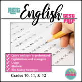 ACT English Test Prep Review Sheet on Grammar, Usage, and 