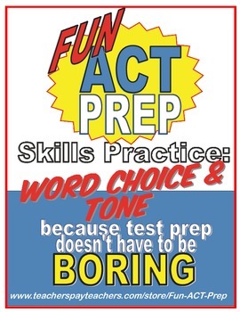 Preview of Fun ACT English Prep: Word Choice and Tone Skill-by-Skill Practice