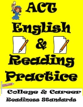Preview of ACT English and Reading Practice Worksheets